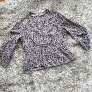 ✨PRICE DROP✨ Madewell Floral Peplum Top